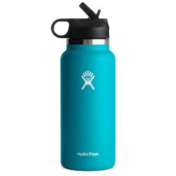 Hydro Flask Wide Mouth with Straw Lid 32oz in Laguna